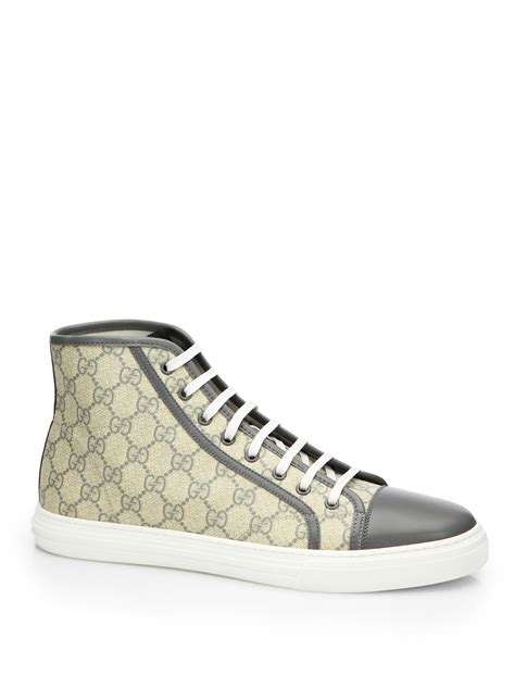 men gucci high tops|gucci high top sneakers beige.